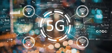 Bulanık şehir ışıklarına sahip 5G ağı