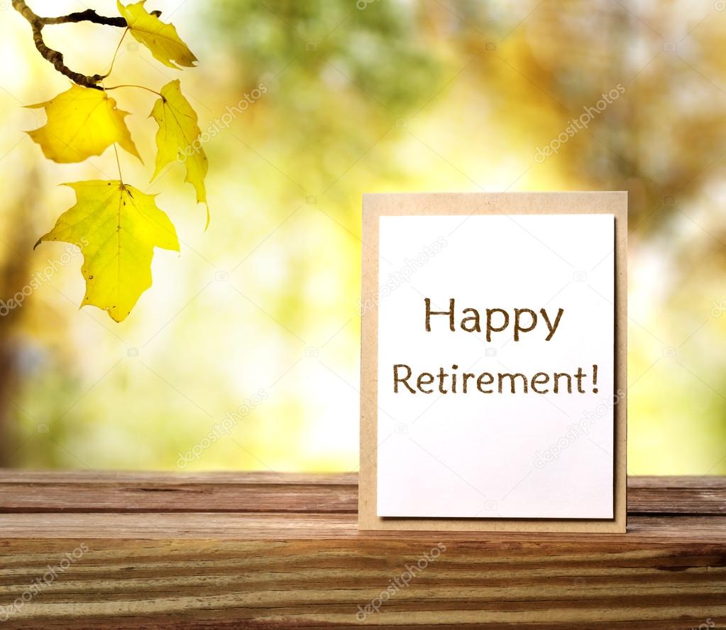 Happy Retirement message card
