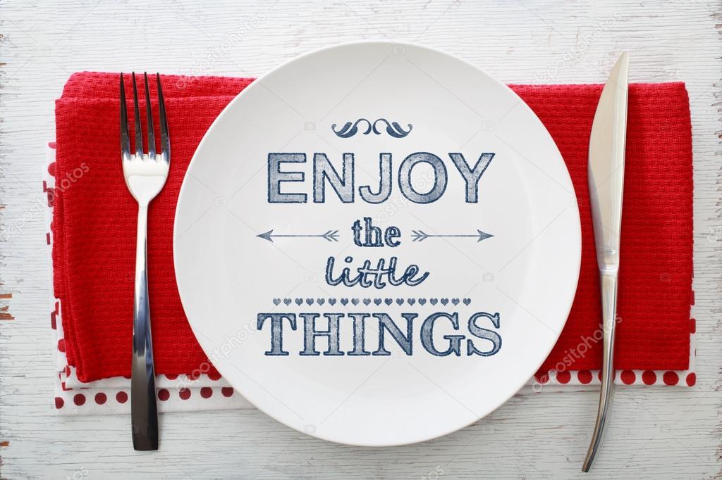 Enjoy the Little Things Inspirational Meal