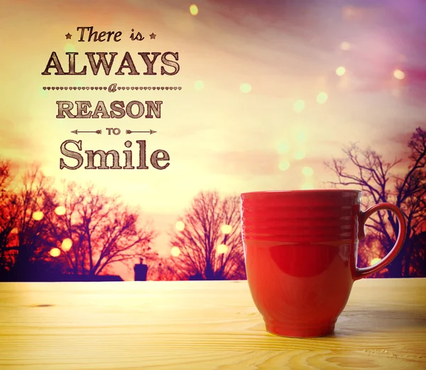 There is Always a Reason to Smile message — Stock Photo, Image