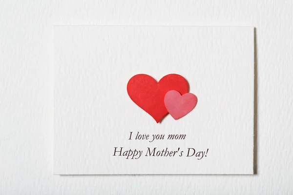 Matki Happy Day wiadomości karty — Zdjęcie stockowe
