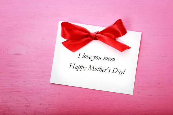 Mothers day message card — Stock Photo, Image