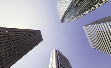 Shinjuku Tokyo gökdelenler