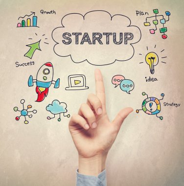 Başlangıç kavramı gösteren bir el