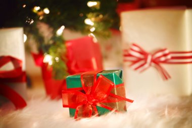 Noel hediye kutuları geceleri