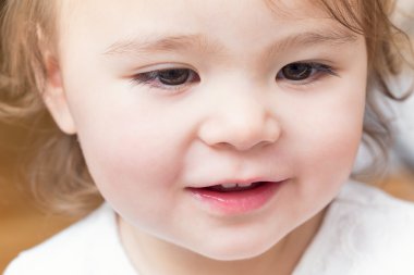 Mutlu bebek kız Close-Up