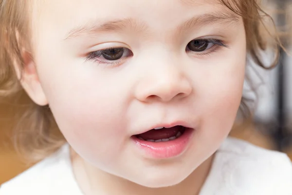 Mutlu bebek kız Close-Up — Stok fotoğraf