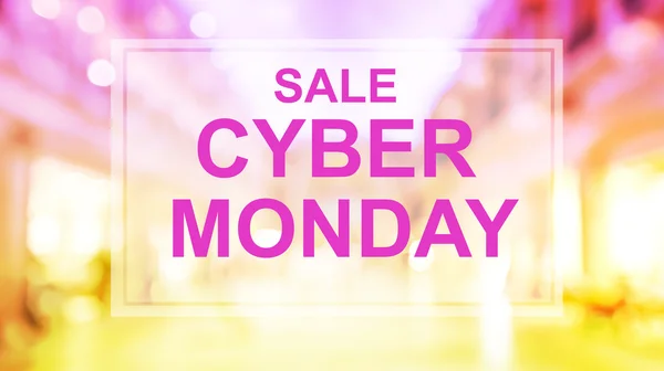Cyber Monday Sale text — Stock Photo, Image