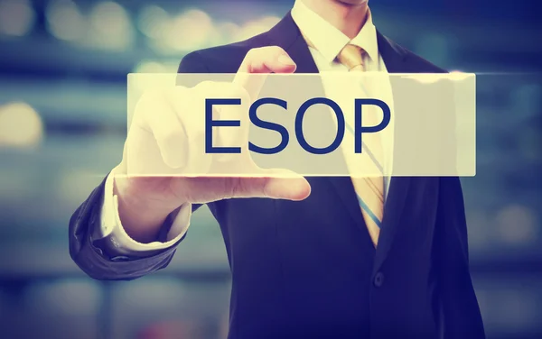 ESOP holding iş adamı — Stok fotoğraf