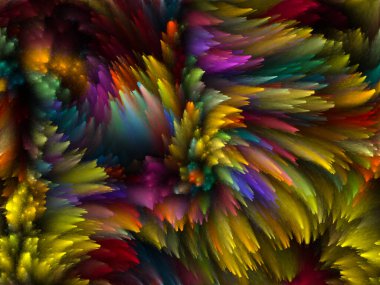 Yaratıcılık, tasarım ve modern sanat projeleri için Girdap Dijital Renk arkaplanı