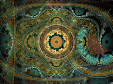 Tekrarlanan Fonksiyon Sistemi serisi. Julian Flame fraktal IFS sınıfına aittir ve yaygın olarak renkli bilimsel ve sanatsal arka planlar için kullanılır.