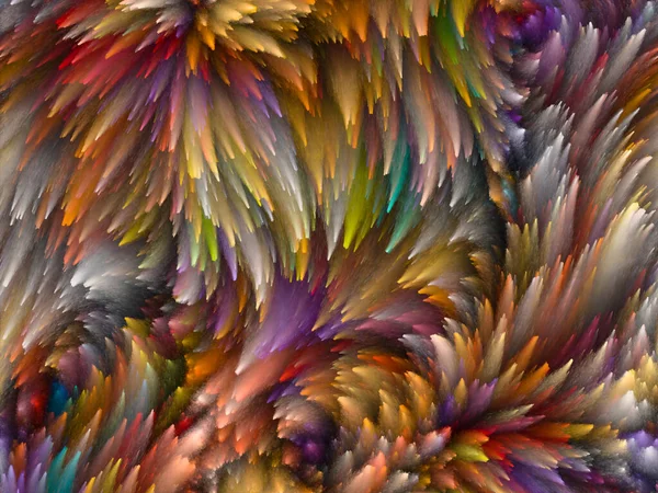 Swirling Digital Color Background Creativity Design Modern Art Projects — ストック写真