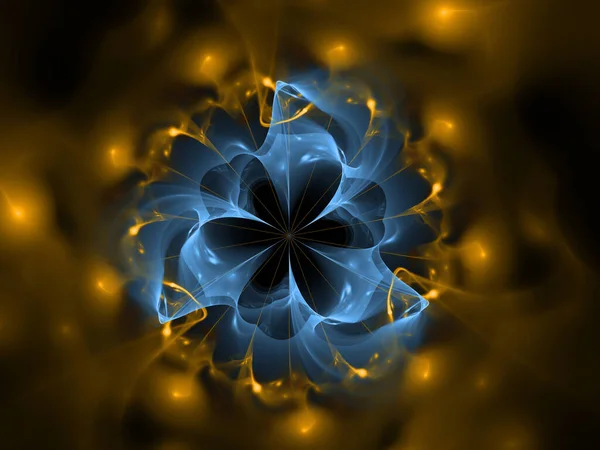 Серія Fractal Kaleidoscope Складна Абстрактна Структура Природних Самоподібних Органічних Моделей — стокове фото