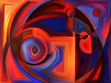 Yaşam formları serisi. Arkaplan, sanat, resim, tasarım ve eğitim projelerinde kullanılmak üzere soyut biçimlerden ve şekilden oluşmuştur.