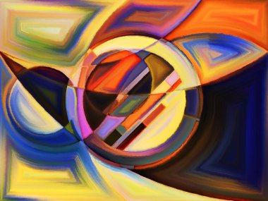 Yaşam formları serisi. Sanat, resim, tasarım ve eğitim üzerine çalışmalar için arkaplan tasarımı ve biçim