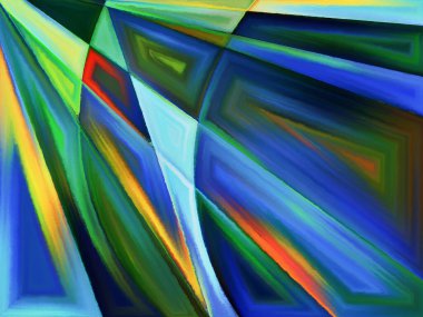 Yaşam formları serisi. Sanat, resim, tasarım ve eğitim konularında soyut biçimlerden oluşan soyut tasarım