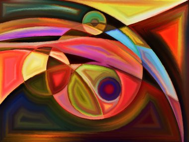 Yaşam formları serisi. Sanat, resim, tasarım ve eğitim projeleri ile soyut biçimlerden ve kullanım için şekilden oluşan sanatsal arkaplan