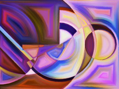 Yaşam formları serisi. Sanat, resim, tasarım ve eğitim konularındaki soyut biçimler ve şekillerin kompozisyonu