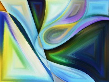 Yaşam formları serisi. Arkaplan, sanat, resim, tasarım ve eğitim projelerinde kullanılmak üzere soyut biçimlerden ve şekilden oluşmuştur.