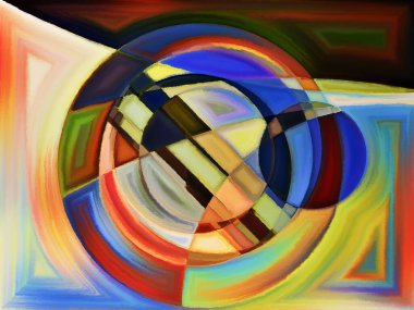 Yaşam formları serisi. Sanat, resim, tasarım ve eğitim projeleri ile soyut biçimlerden ve kullanım için şekilden oluşan sanatsal arkaplan