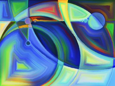 Yaşam formları serisi. Sanat, resim, tasarım ve eğitim konularında soyut biçimlerin arkaplan tasarımı