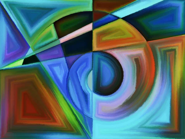 Leven Van Vormen Serie Achtergrond Bestaande Uit Abstracte Vormen Vormen — Stockfoto