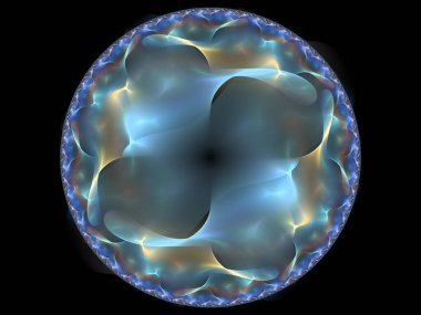 Grafik tasarım ve sanatta kullanılmak üzere karmaşık fraktal desenlerin yüksek çözünürlüklü çizimi