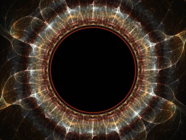 Grafik tasarım ve sanatta kullanılmak üzere karmaşık fraktal desenlerin yüksek çözünürlüklü çizimi