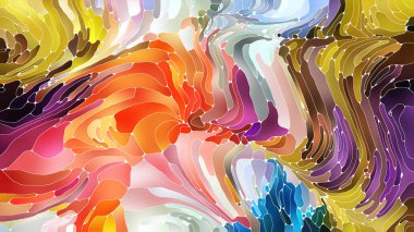 Duvar kağıdı, arka plan veya arka plan tasarımı olarak kullanmak için renkli soyut hareket dokusu.