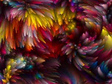 Yaratıcılık, tasarım ve modern sanat projeleri için Girdap Dijital Renk arkaplanı