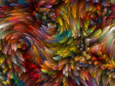 Yaratıcılık, tasarım ve modern sanat projeleri için Girdap Dijital Renk arkaplanı