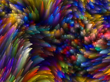 Yaratıcılık, tasarım ve modern sanat projeleri için Girdap Dijital Renk arkaplanı