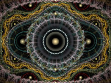 Tekrarlanan Fonksiyon Sistemi serisi. Julian Flame fraktal IFS sınıfına aittir ve yaygın olarak renkli bilimsel ve sanatsal arka planlar için kullanılır.