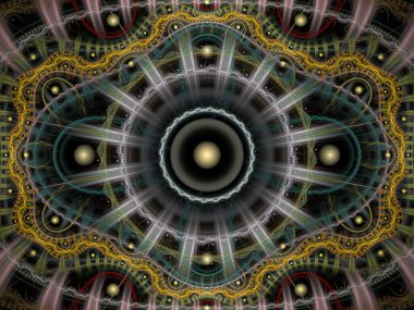 Tekrarlanan Fonksiyon Sistemi serisi. Julian Flame fraktal IFS sınıfına aittir ve yaygın olarak renkli bilimsel ve sanatsal arka planlar için kullanılır.