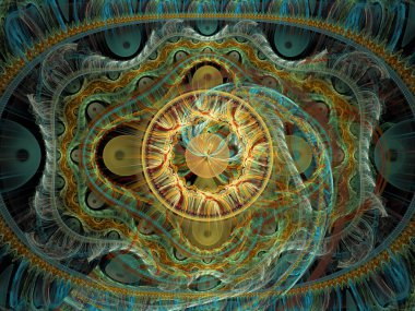 Tekrarlanan Fonksiyon Sistemi serisi. Julian Flame fraktal IFS sınıfına aittir ve yaygın olarak renkli bilimsel ve sanatsal arka planlar için kullanılır.