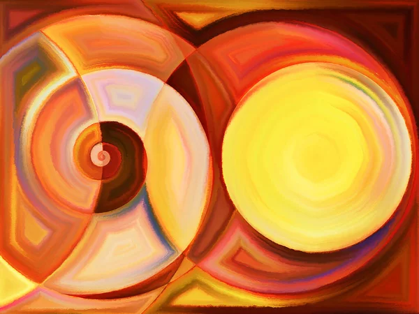 Life of forms series. Design composed of abstract forms and shape as a metaphor on the subject of art, painting, design and education