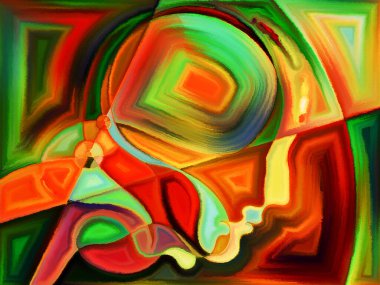 İnsan ilişkileri konusunda insan kafalarının canlı tasarımı.