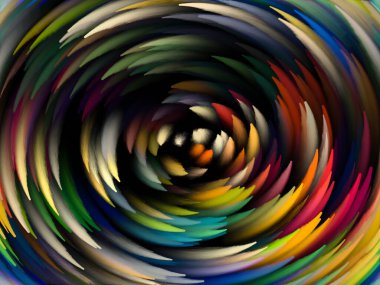 Yaratıcılık, tasarım ve modern sanat projeleri için Girdap Dijital Renk arkaplanı