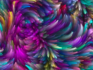 Yaratıcılık, tasarım ve modern sanat projeleri için Girdap Dijital Renk arkaplanı