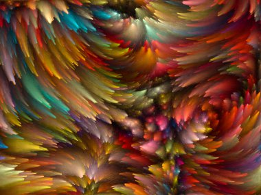 Yaratıcılık, tasarım ve modern sanat projeleri için Girdap Dijital Renk arkaplanı