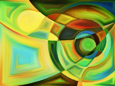 Uçak bölümü serisi. Sanat, resim, tasarım ve eğitim konularında soyut biçimlerin ve şekillerin düzenlenmesi