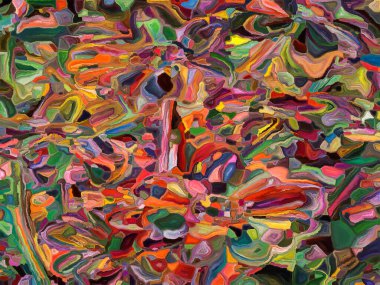 Sanat ve tasarım projeleri için şekillerin ve çizgilerin soyut arkaplanı