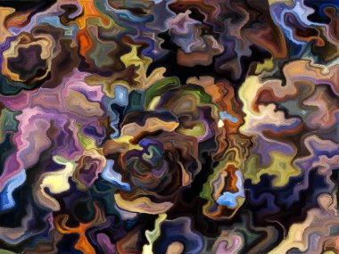 Sanat ve tasarım projeleri için şekillerin ve çizgilerin soyut arkaplanı