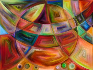 Sanat ve tasarım projeleri için şekillerin ve çizgilerin soyut arkaplanı