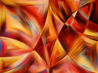 Sanat ve tasarım projeleri için şekillerin ve çizgilerin soyut arkaplanı