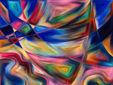 Sanat ve tasarım projeleri için şekillerin ve çizgilerin soyut arkaplanı