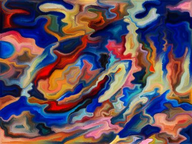 Sanat ve tasarım projeleri için şekillerin ve çizgilerin soyut arkaplanı