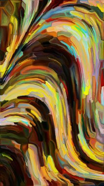 Organik boya hareket halinde. Sanat, baskı ve ekran için rengarenk resimlerin tasarımı.