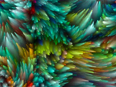 Yaratıcılık, tasarım ve modern sanat projeleri için Girdap Dijital Renk arkaplanı