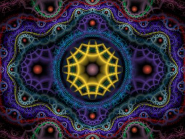 Tekrarlanan Fonksiyon Sistemi serisi. Julian Flame fraktal IFS sınıfına aittir ve yaygın olarak renkli bilimsel ve sanatsal arka planlar için kullanılır.